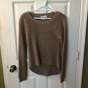 Light brown High low sweater